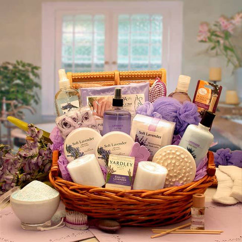 Lavender Aromatherapy Spa Basket