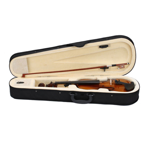 New 1/2 Acoustic Violin with Case Bow Rosin Color Natural