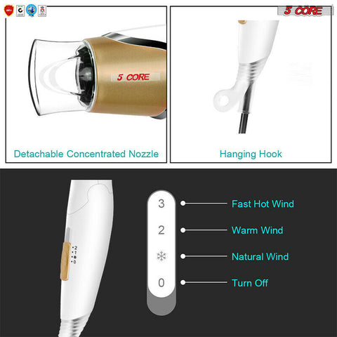 5 Core HD Ceramic Hair Dryer
