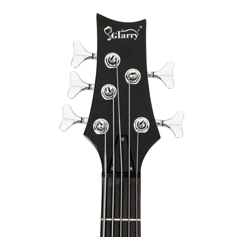 Glarry GIB Electric 5 String Bass Guitar Sunset Color