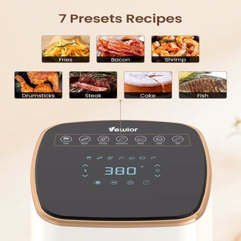 Large Air Fryer with 7 Custom Presets