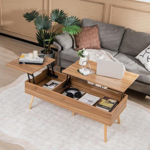 Coffee Table with 2 Hidden Compartments